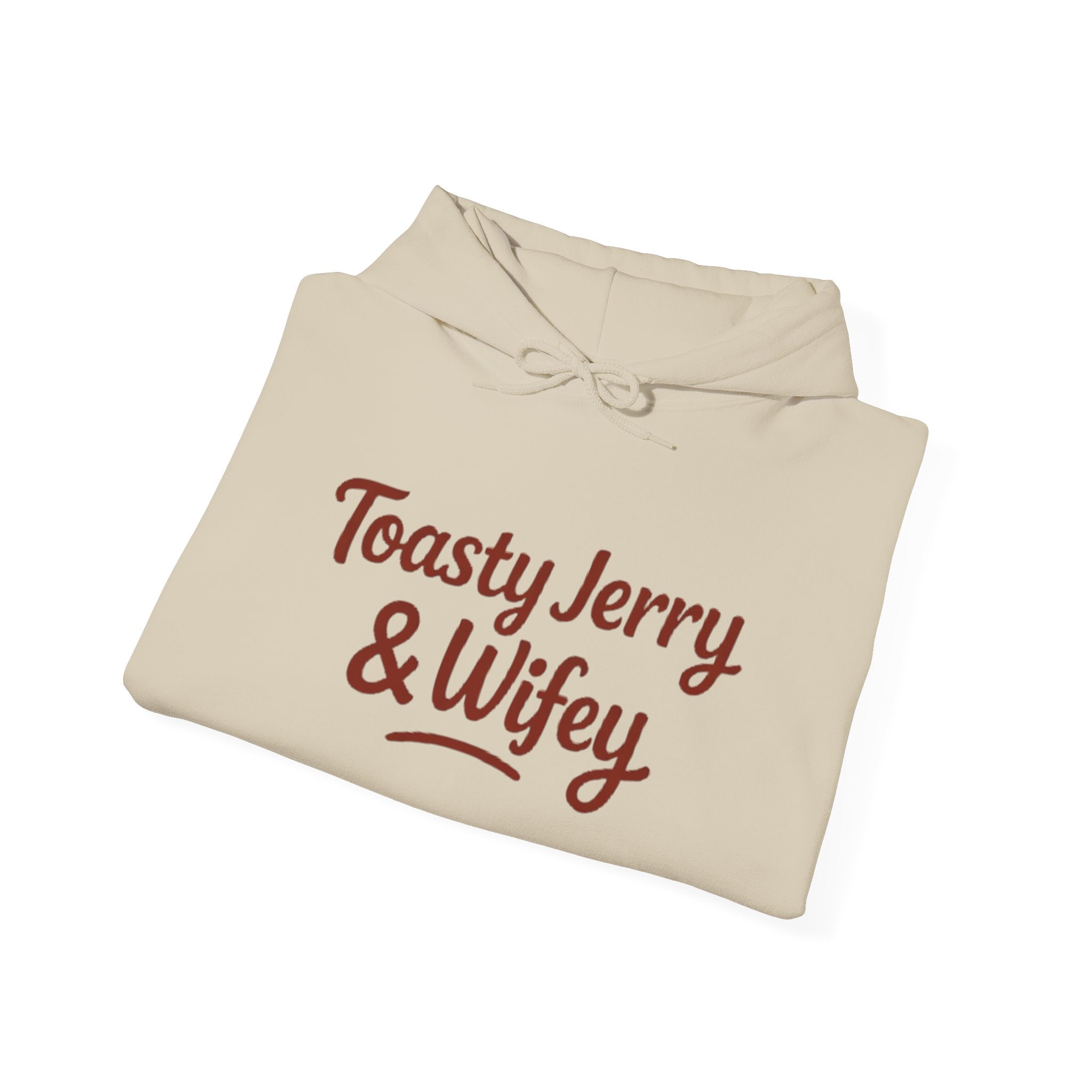 Lightweight Hoodie - ToastyJerry & Wifey Hoodie (Large text)