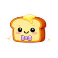 Kiss-Cut Sticker — Toasty Lavender Bowtie