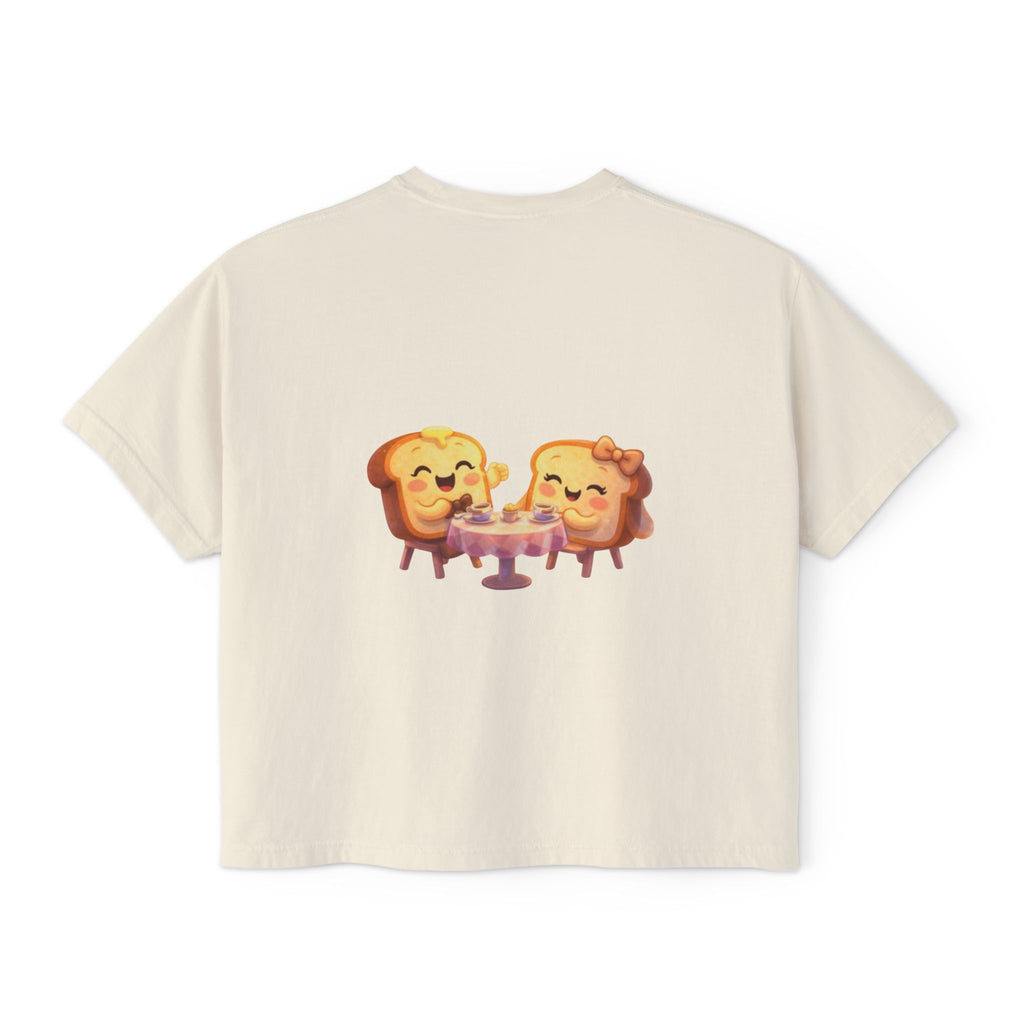 ToastJerry & Wifey Story Book — Women's Boxy Cropped T‑Shirt
