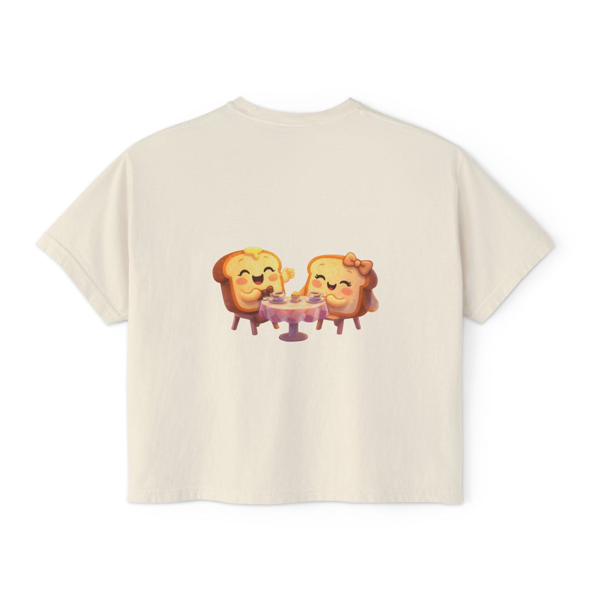 ToastJerry & Wifey Story Book — Women's Boxy Cropped T‑Shirt