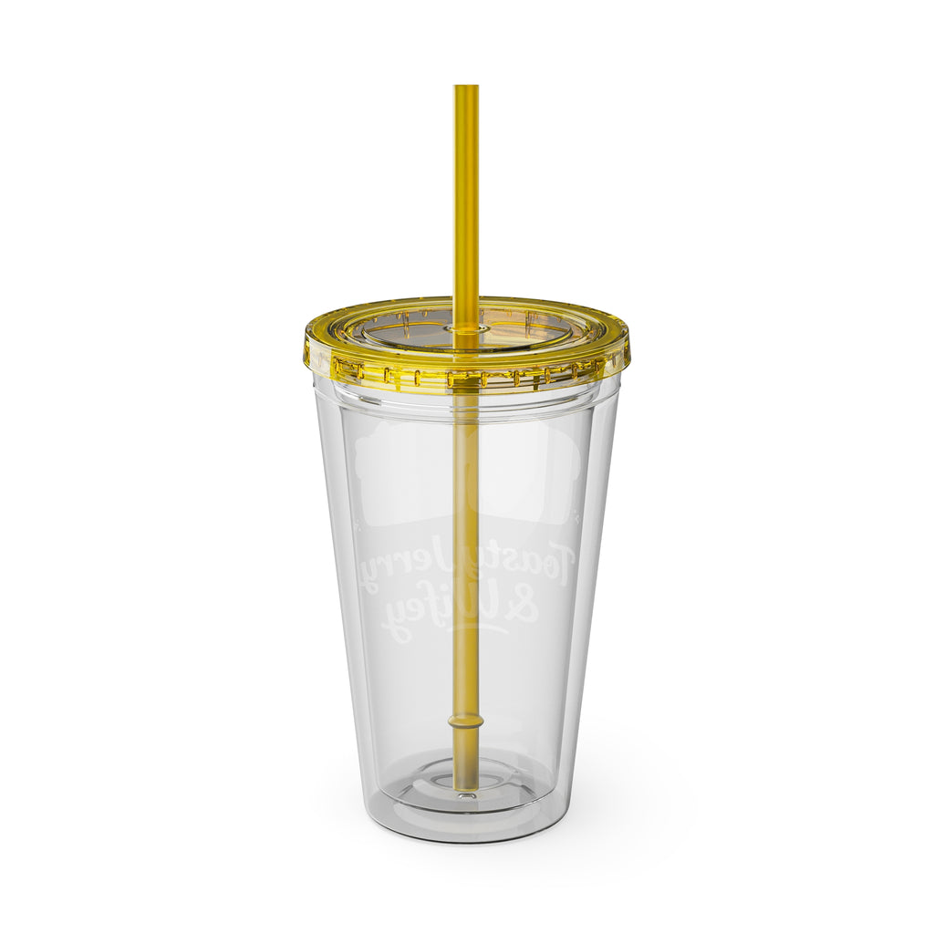 Toasty Jerry & Wifey 16oz Acrylic Tumbler Cup with Straw