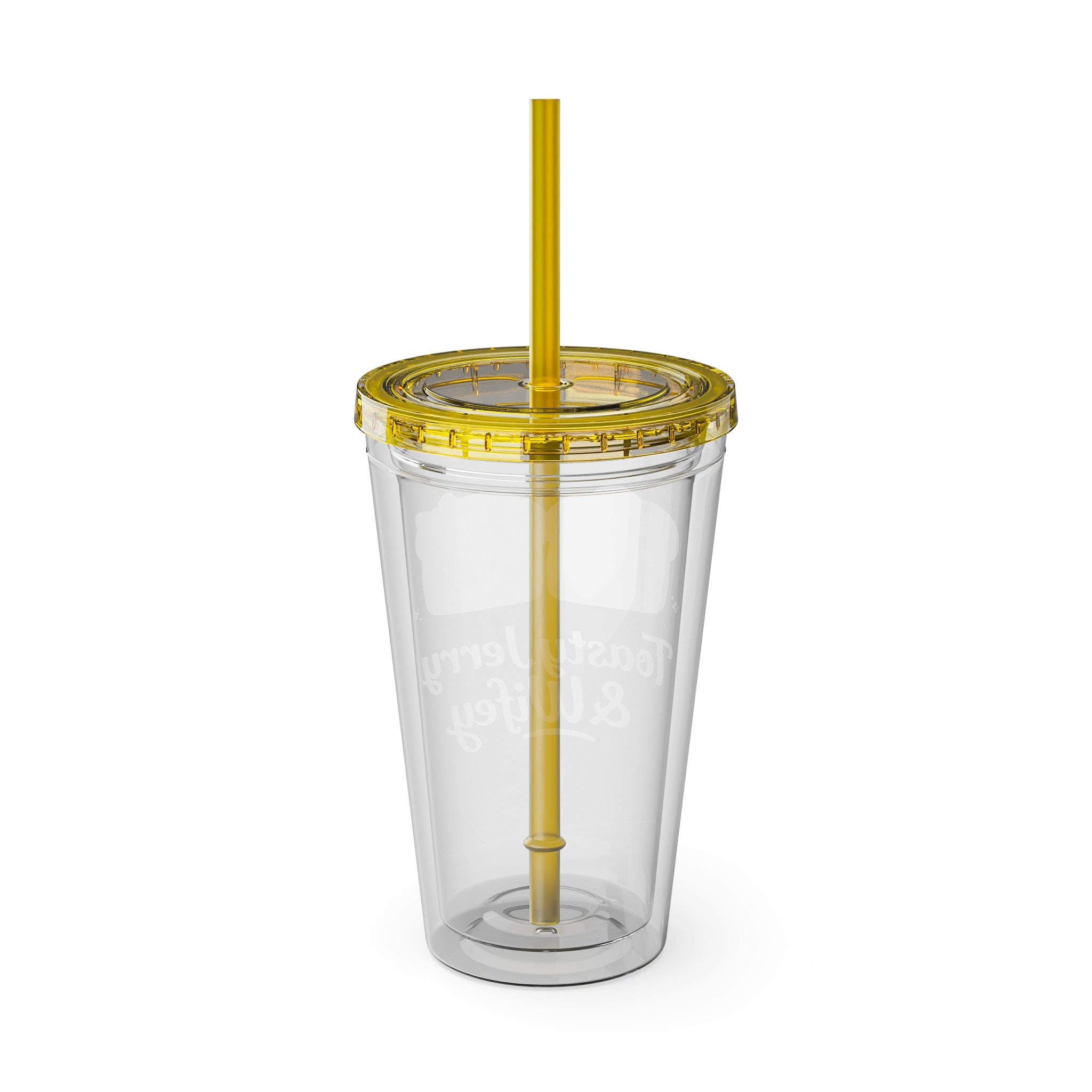 Toasty Jerry & Wifey 16oz Acrylic Tumbler Cup with Straw