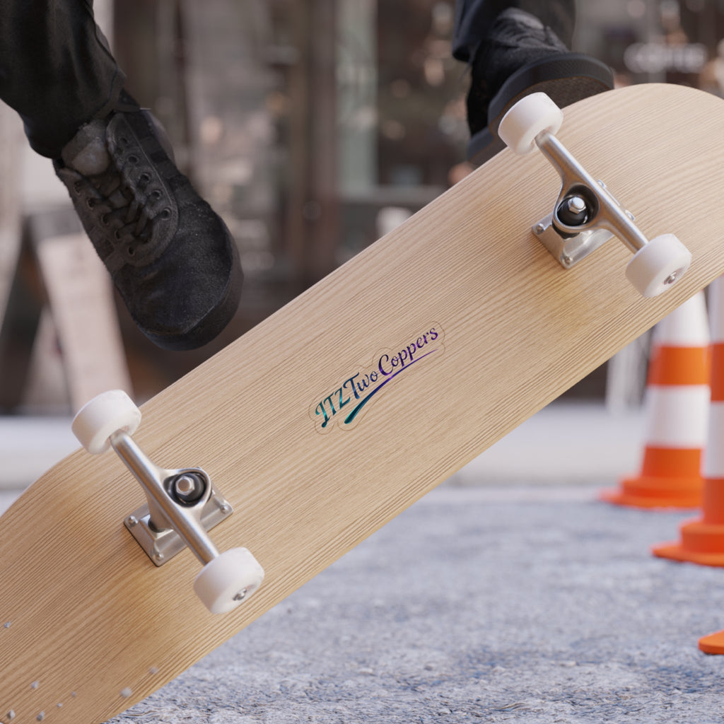 "ITZTwoCoppers" Die-Cut Transparent Outdoor Sticker