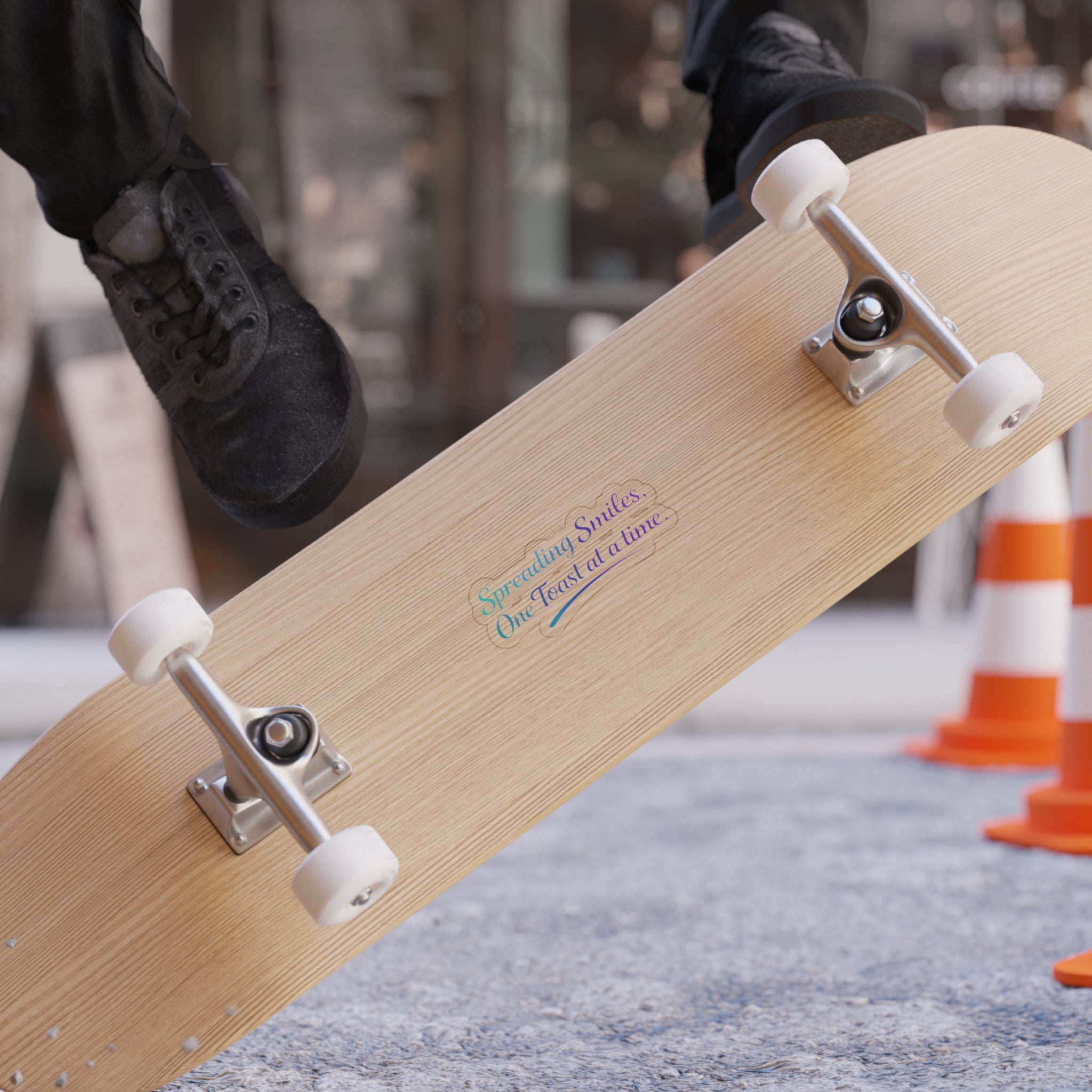 "Spreading Smiles, One Toast at a Time" Die-Cut Outdoor Sticker