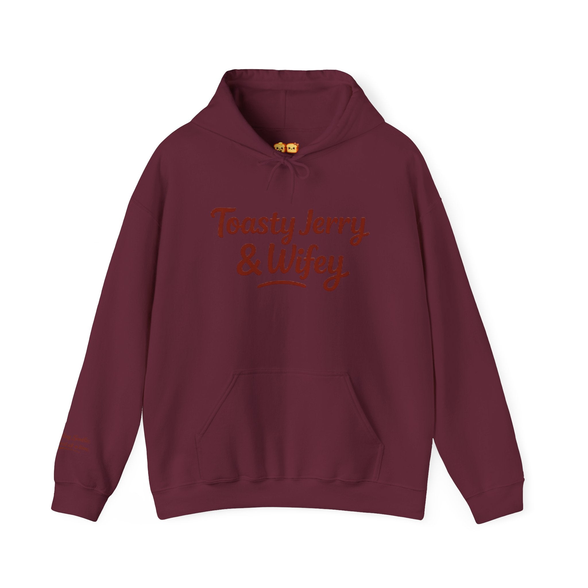 Lightweight Hoodie - ToastyJerry & Wifey Hoodie (Large text)