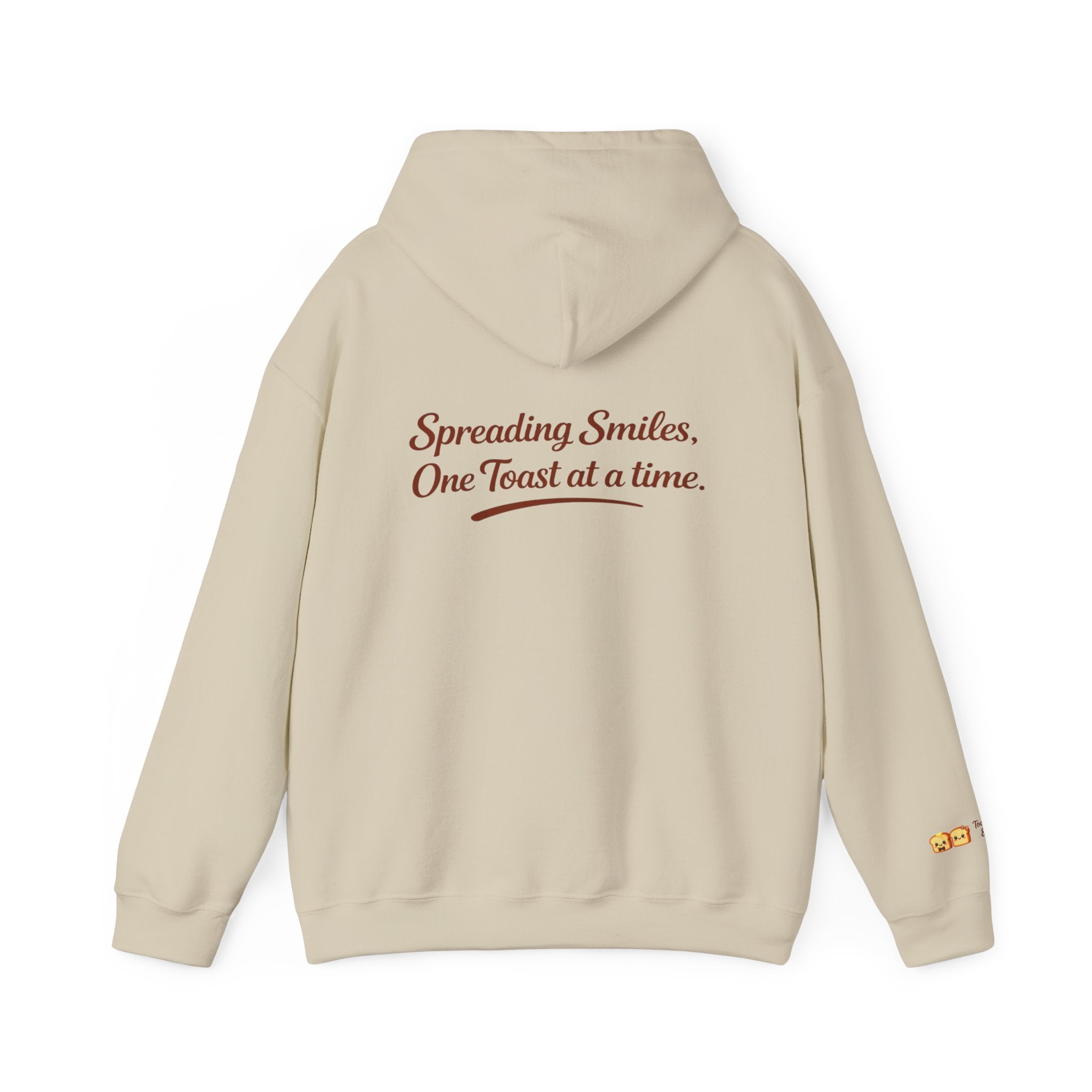 Hoodie — "Spreading Smiles, One Toast at a Time." Graph Hoodie