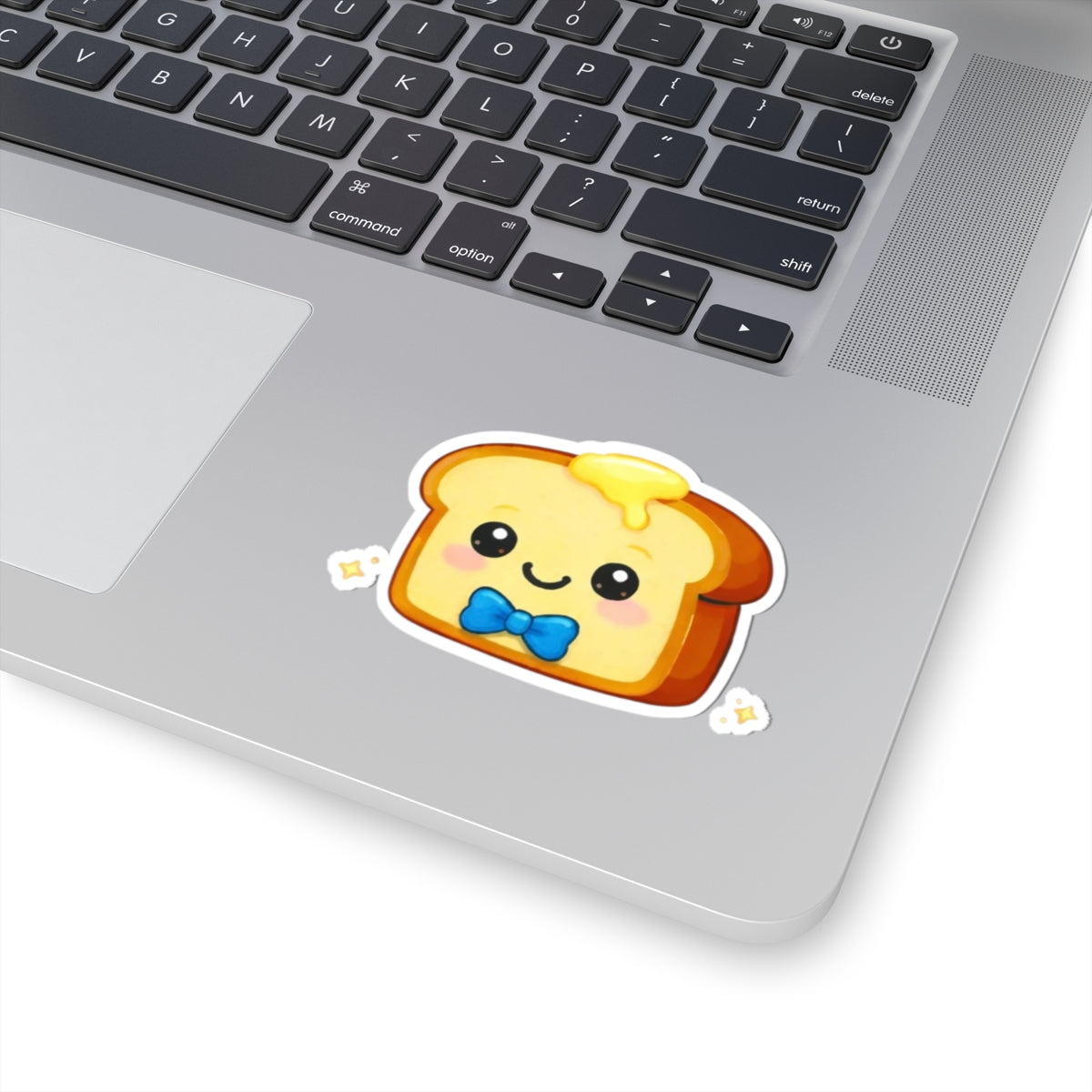 Kiss-Cut Sticker — Toasty Blue Bowtie