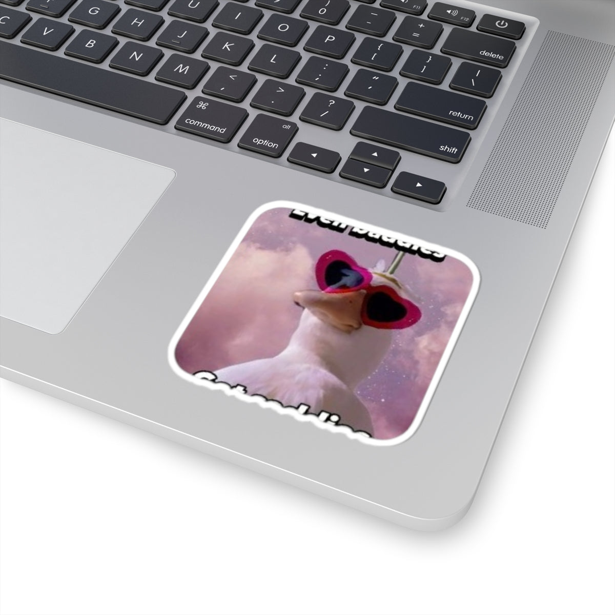 Seagull with Heart Sunglasses Kiss-Cut Sticker
