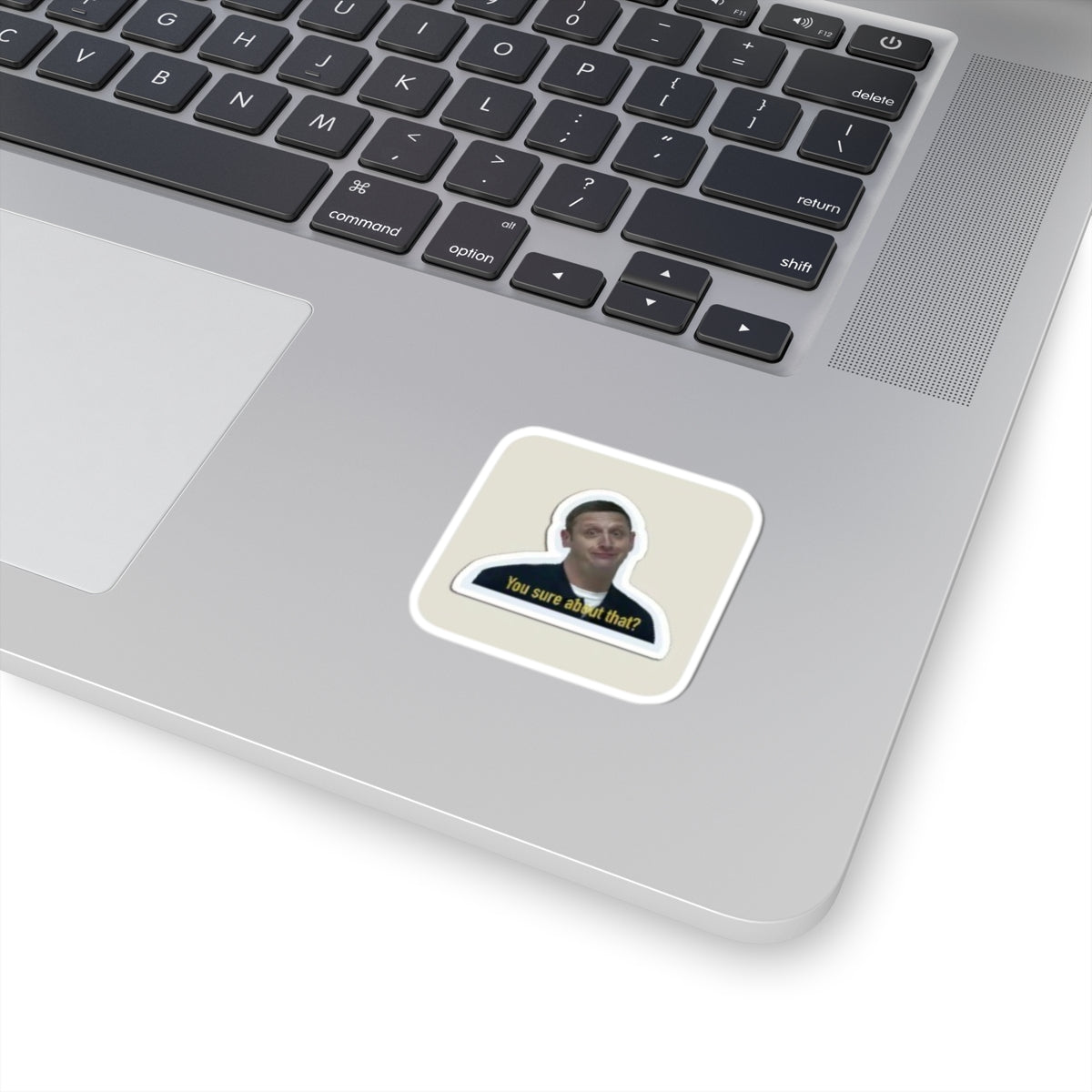 Sticker — 'You sure about that?' Meme Kiss-Cut Laptop Sticker