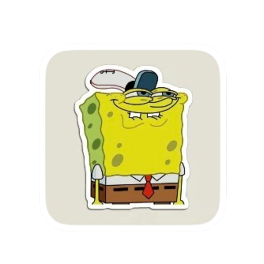 Silly Sponge Kiss-Cut Sticker