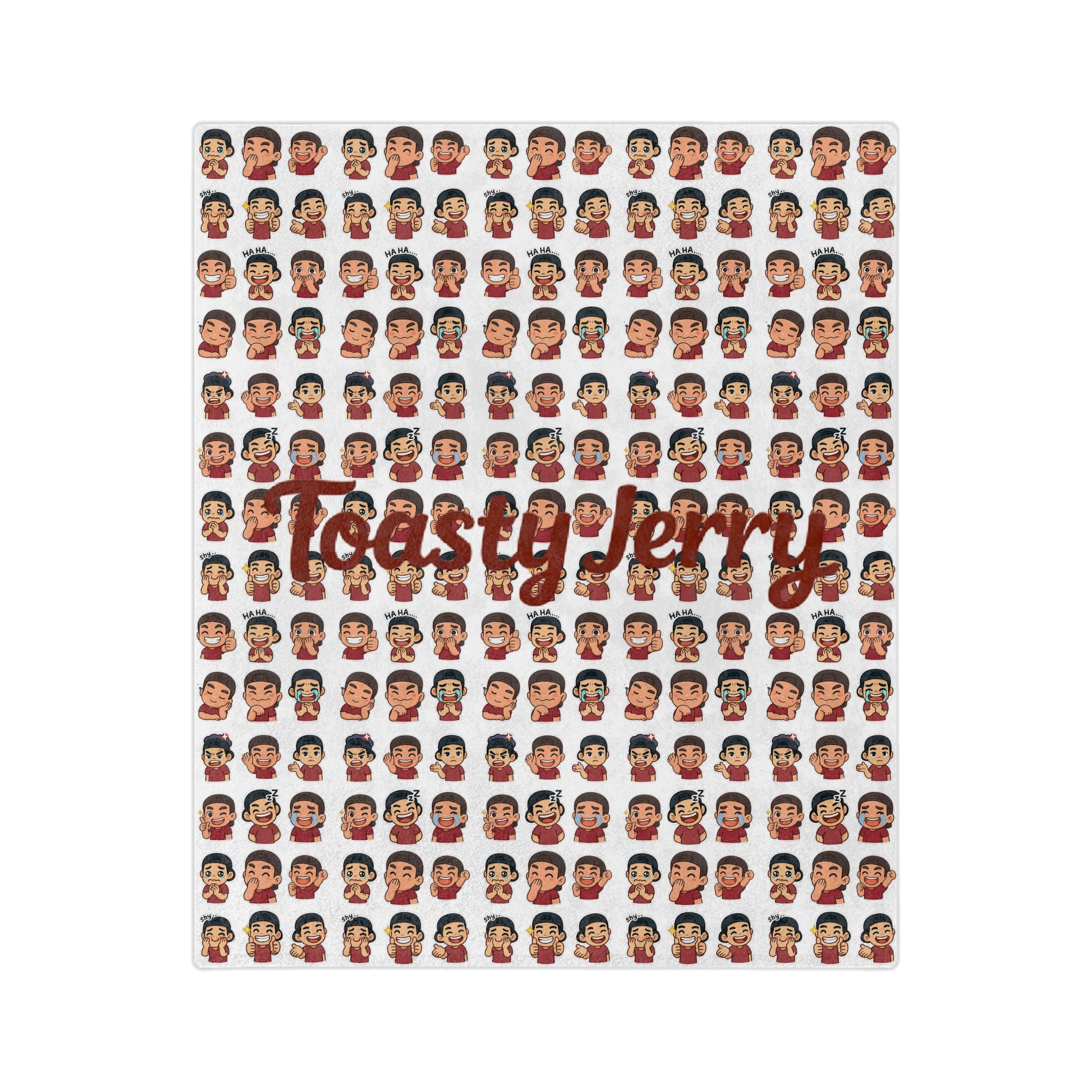 ToastyJerry Emoji - Velveteen Microfiber Blanket
