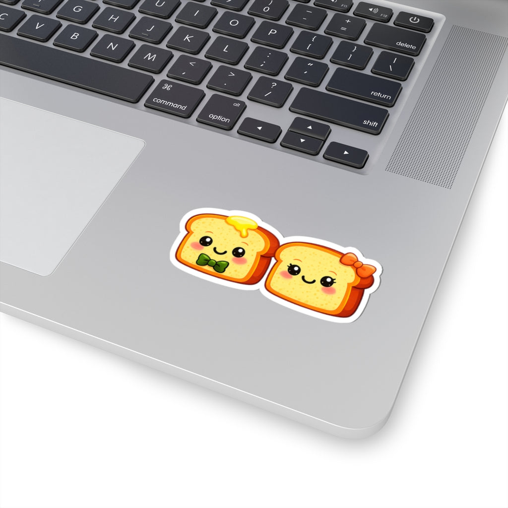 Kiss-Cut Stickers - Toasty Couple Dark Green + Orange