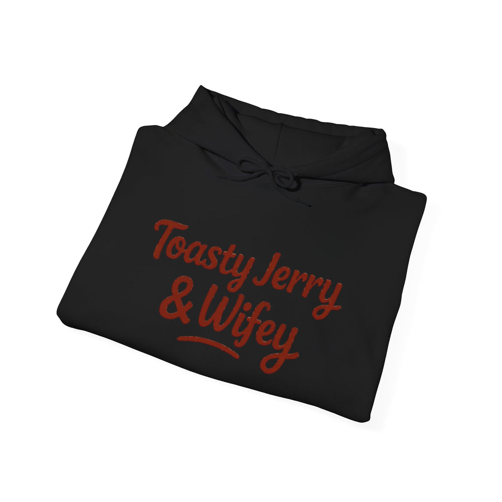 Lightweight Hoodie - ToastyJerry & Wifey Hoodie (Large text)