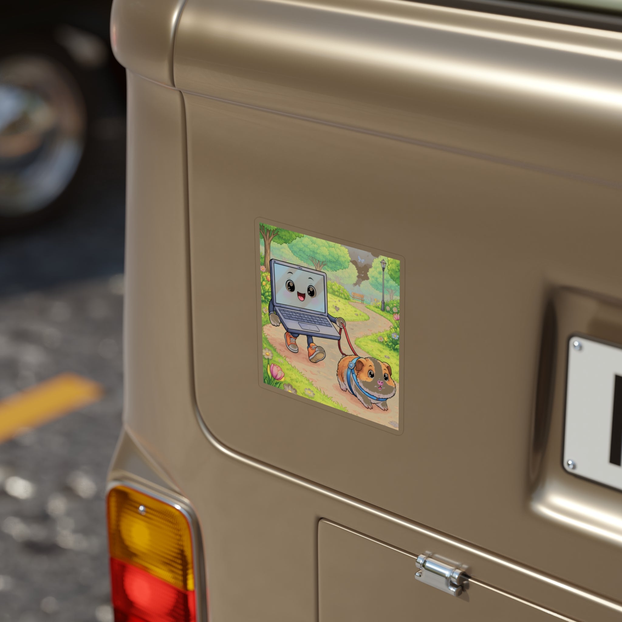 TwoCoppersTim Test Guineapig  Transparent Die-Cut Outdoor Sticker
