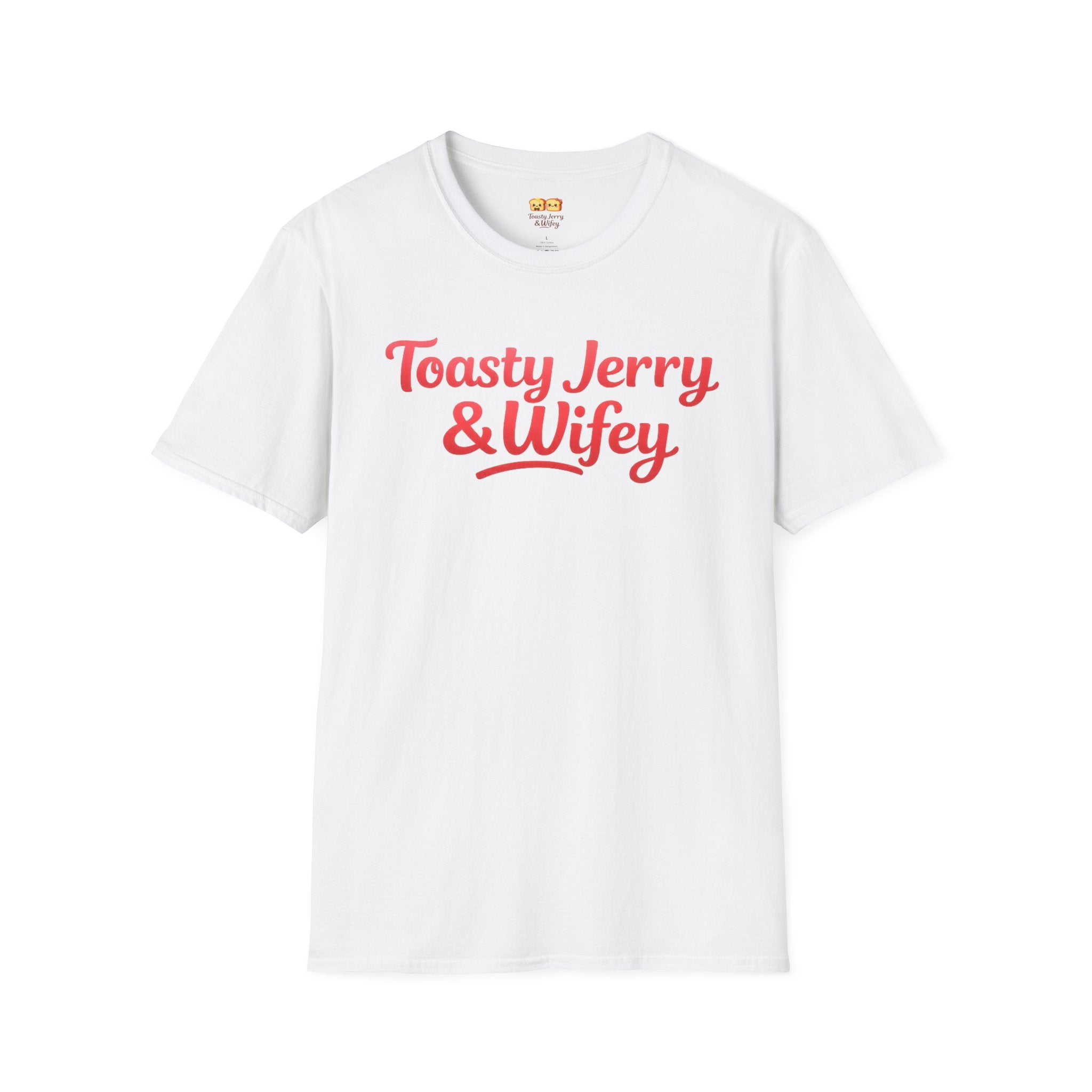 "Toasty Jerry & Wifey" Red + Pink T-Shirt