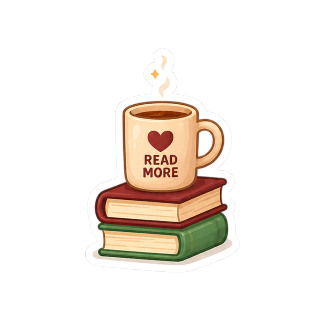 Read More Mug & Books Sticker