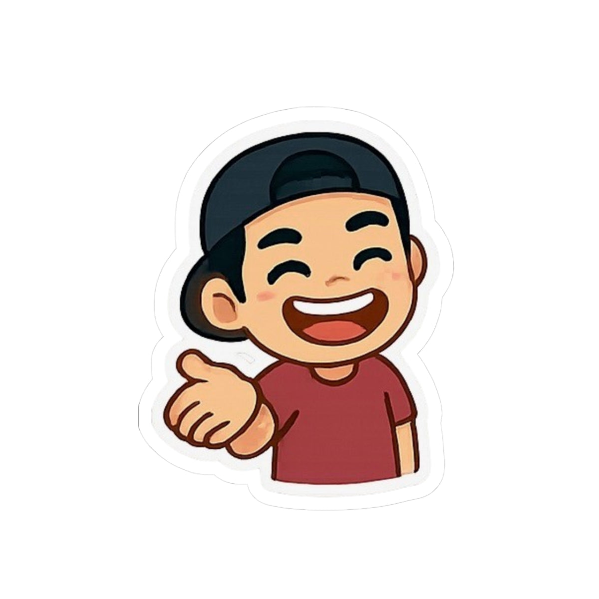 Offer Hand Emoji Sticker — Toasty Jerry Kiss-Cut Sticker