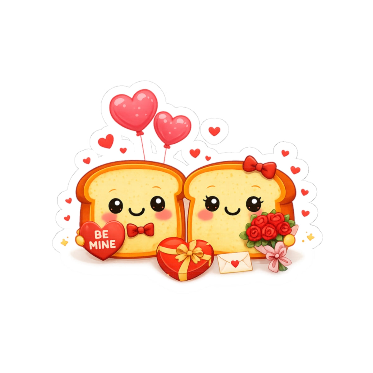 Kiss-Cut Sticker — ToastyJerry & Wifey Valentines Vinyl Decal