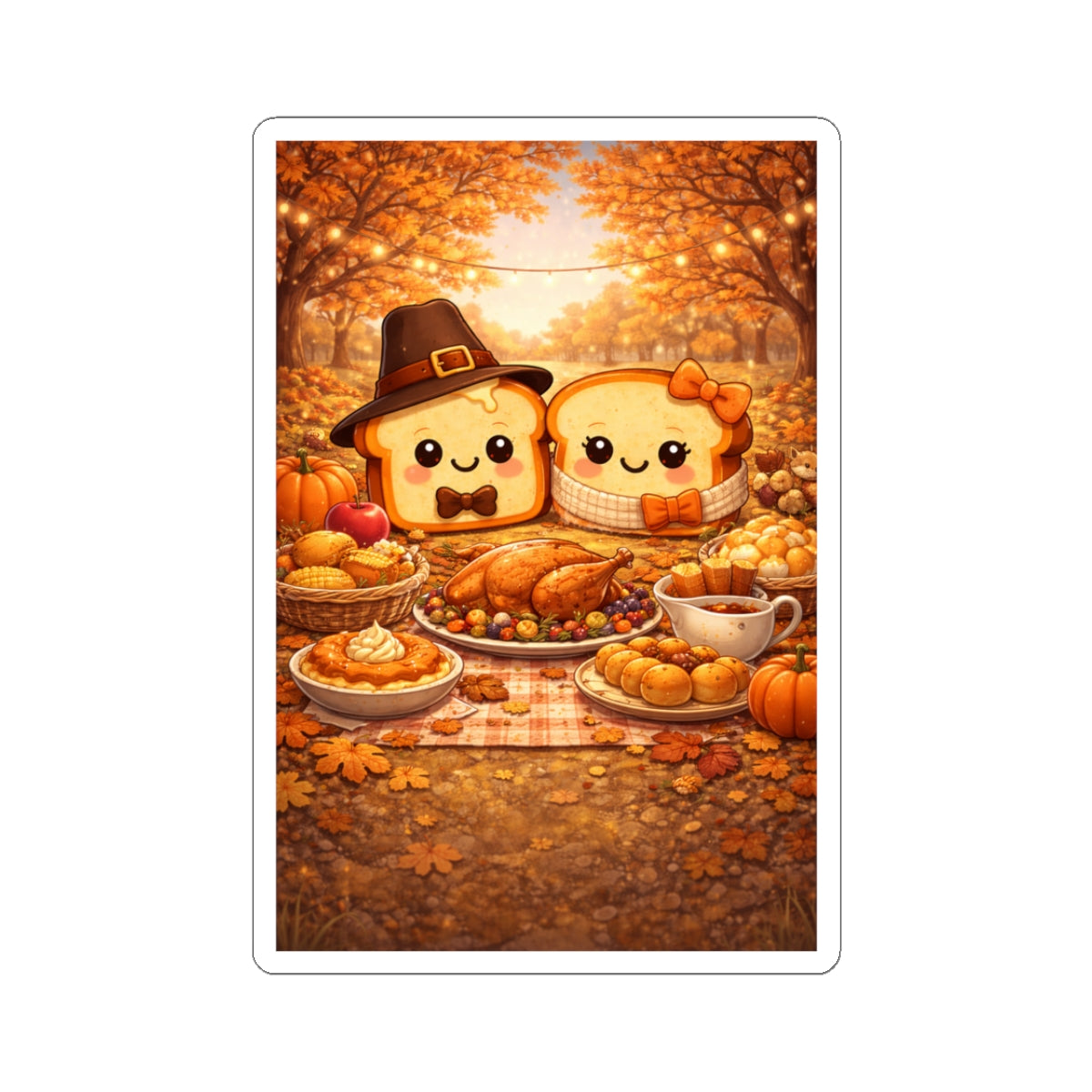 Cute Toasty November Stickers