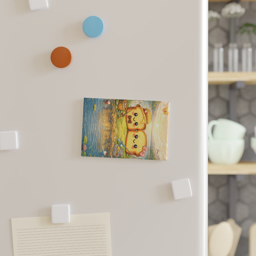 August Toasty Couple Rectangle Magnet