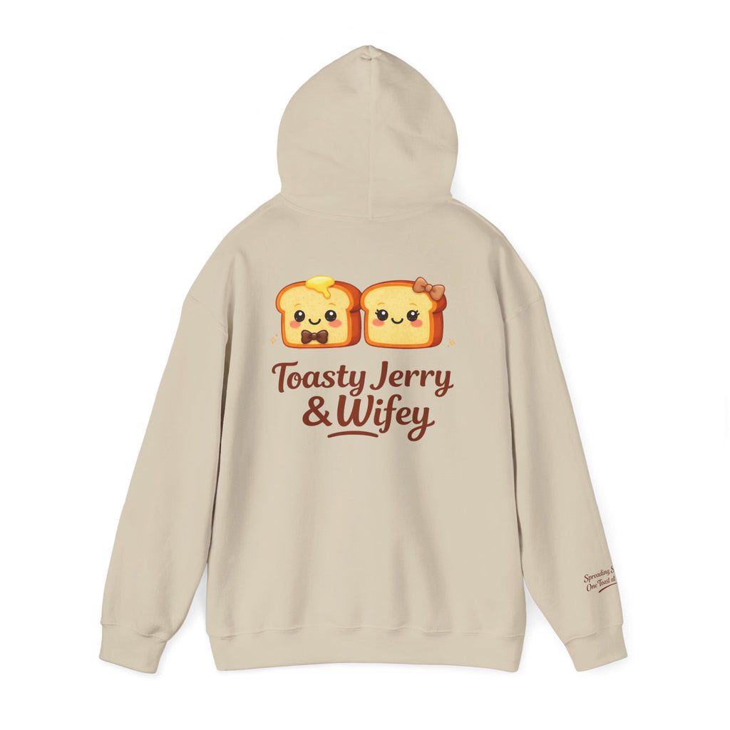 Lightweight Hoodie - ToastyJerry & Wifey Hoodie (Small Text Front)