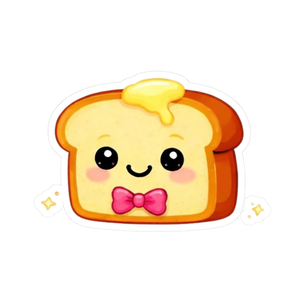 Kiss-Cut Sticker — Toasty Pink Bowtie