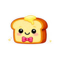 Kiss-Cut Sticker — Toasty Pink Bowtie