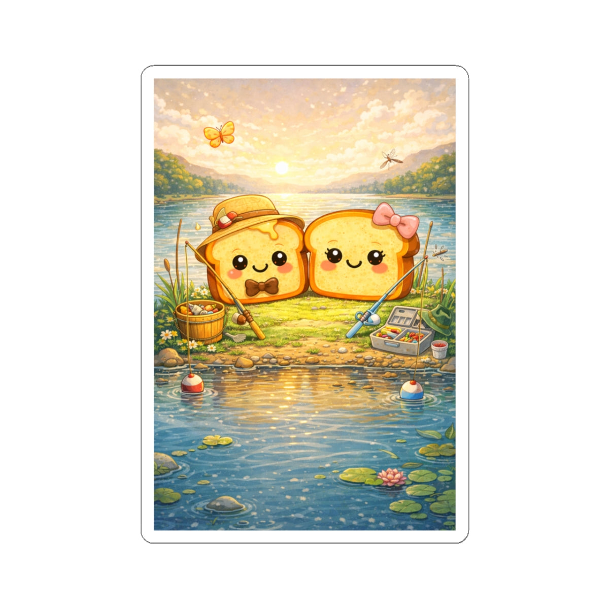 Cute Toasty August Stickers
