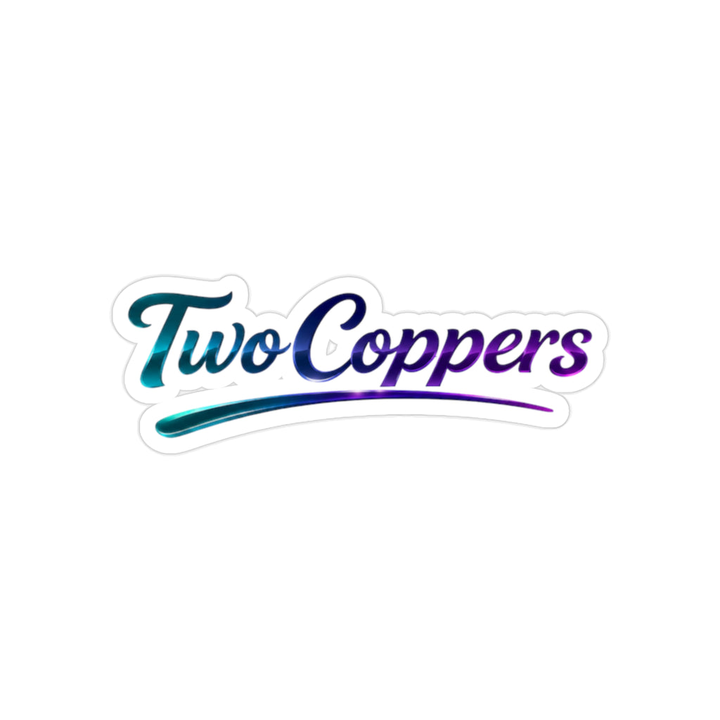 "TwoCoppers" Die-Cut Transparent Outdoor Sticker