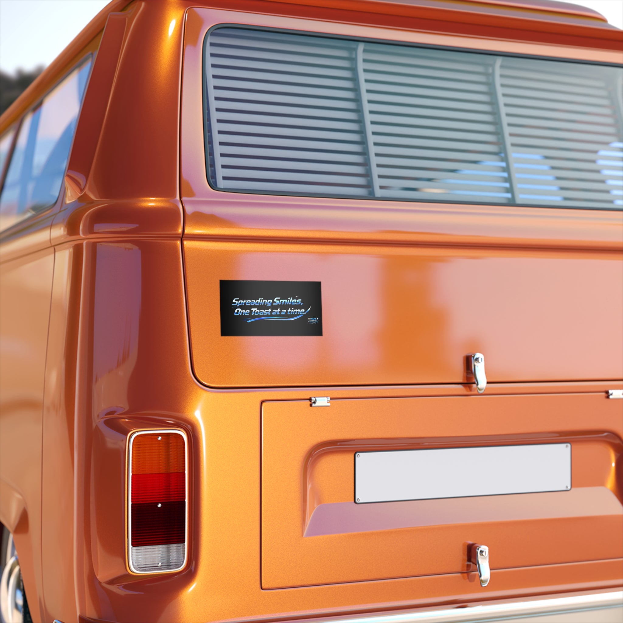 E60J x ToastyJerry & Wifey Collab - “Spreading Smiles, One Toast at a Time” Bumper Sticker