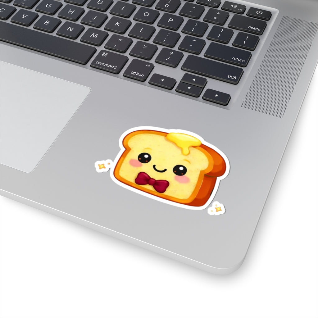 Kiss-Cut Sticker — Toasty Burgundy Bowtie