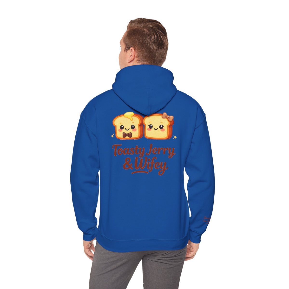 Lightweight Hoodie - ToastyJerry & Wifey Hoodie (Small Text Front)