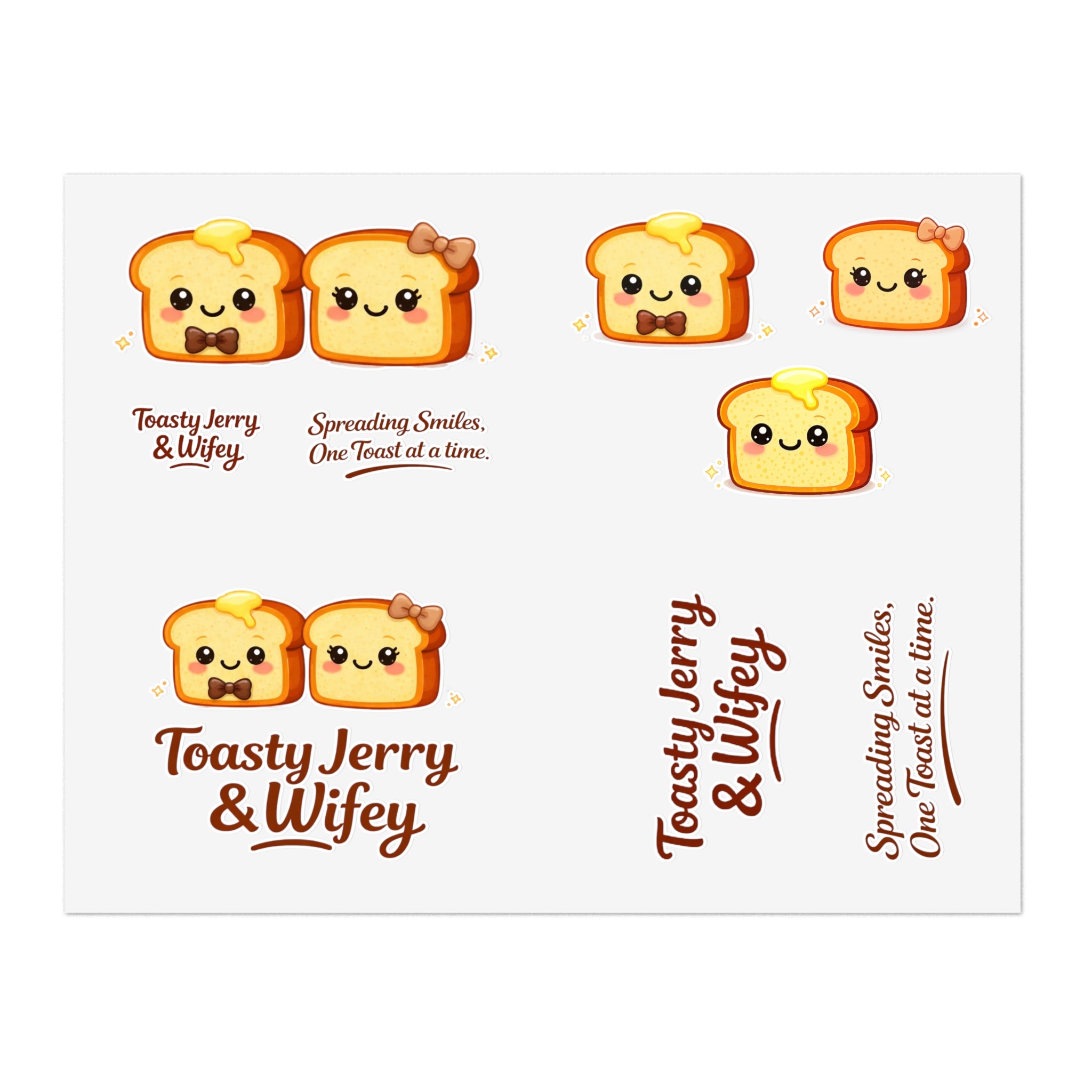 ToastyJerry and Wifey Stickers Sheet