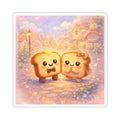 Kawaii Toast Couple Story Kiss-Cut Sticker