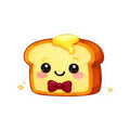 Kiss-Cut Sticker — Toasty Burgundy Bowtie