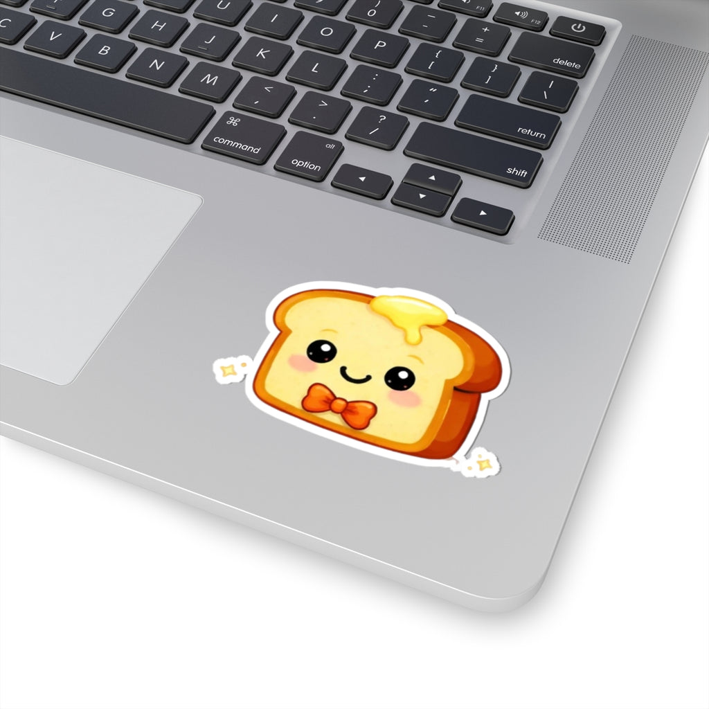 Kiss-Cut Sticker — Toasty Dark Orange Bowtie