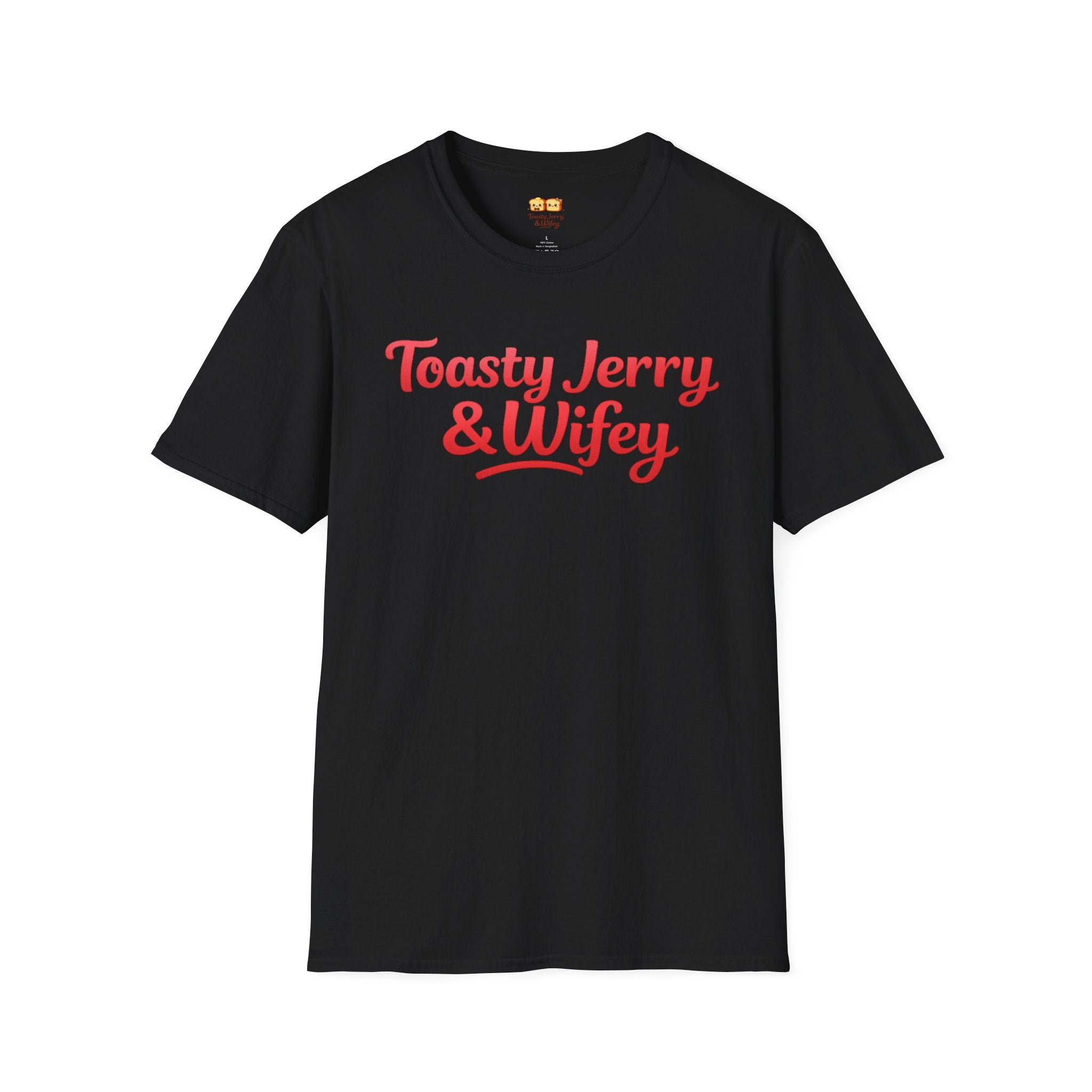 "Toasty Jerry & Wifey" Red + Pink T-Shirt