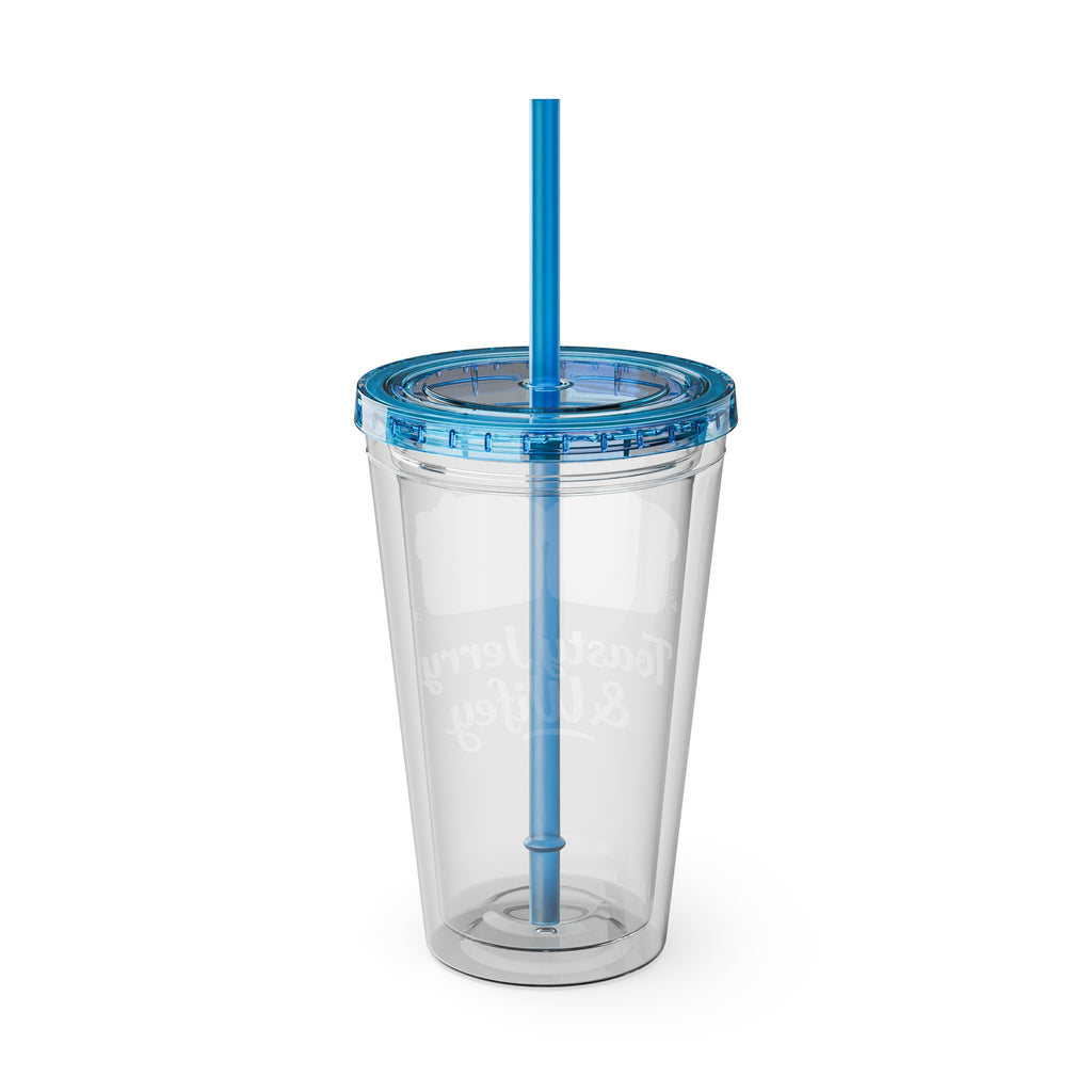 Toasty Jerry & Wifey 16oz Acrylic Tumbler Cup with Straw