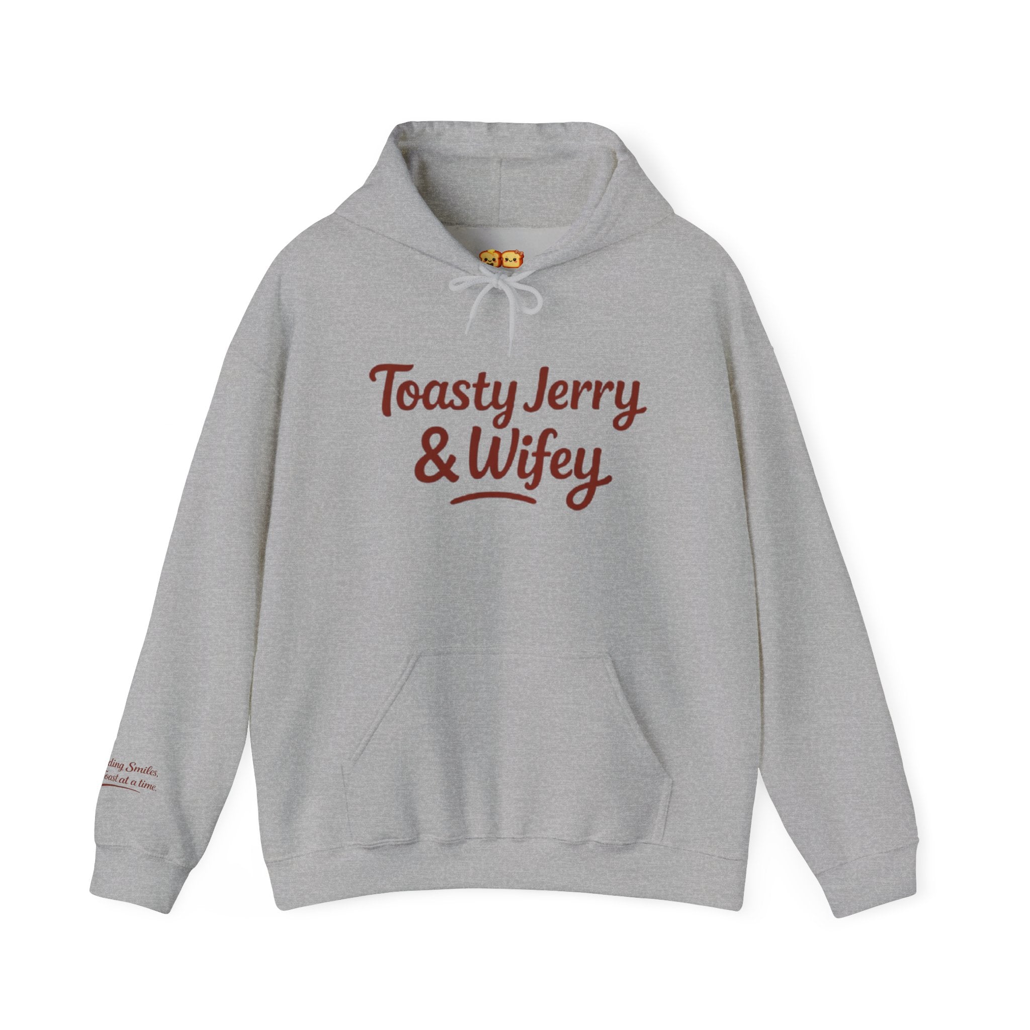 Lightweight Hoodie - ToastyJerry & Wifey Hoodie (Large text)