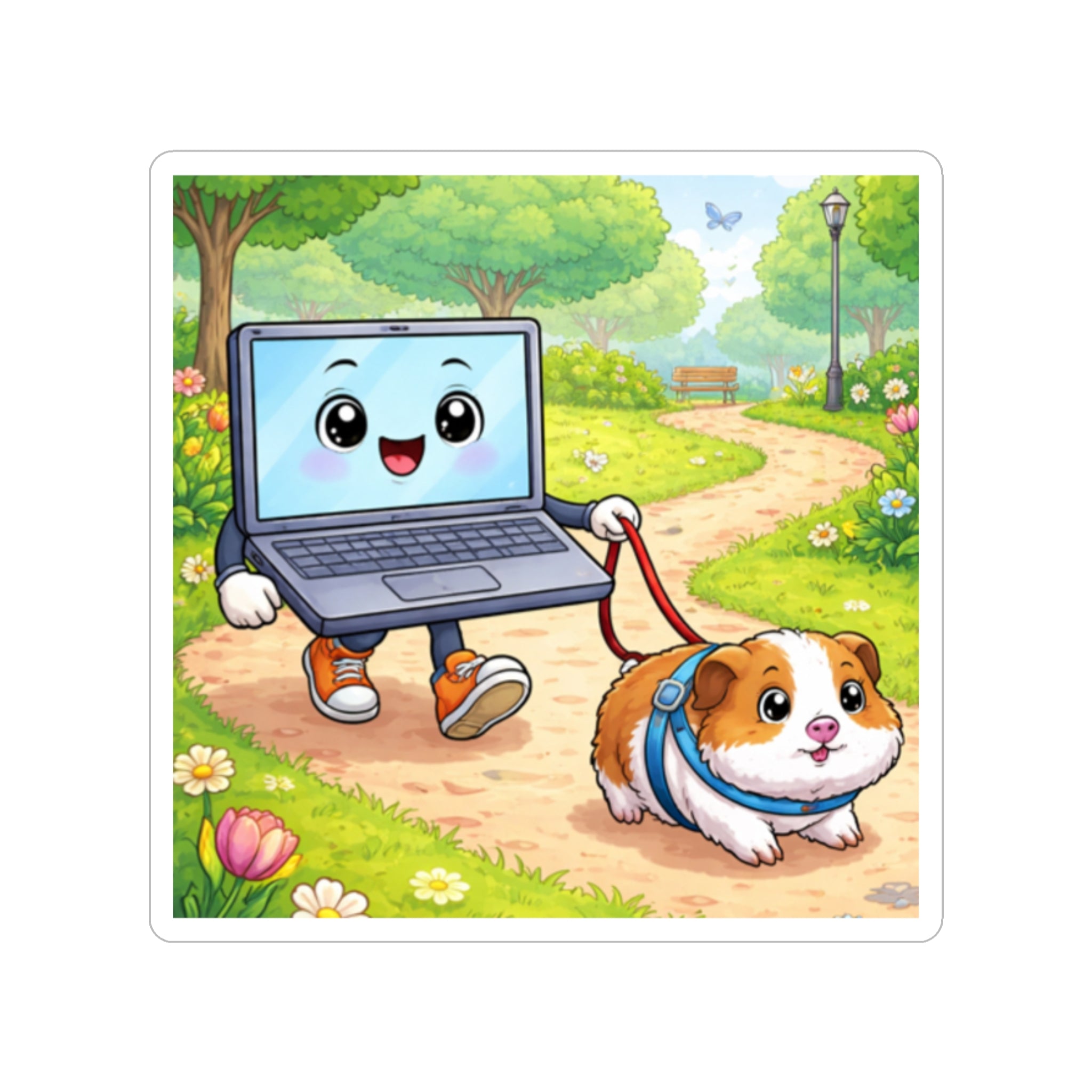 TwoCoppersTim Test Guineapig  Transparent Die-Cut Outdoor Sticker