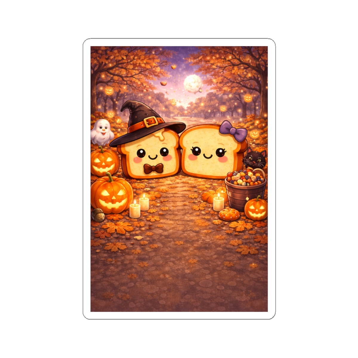 Cute Toasty October Stickers