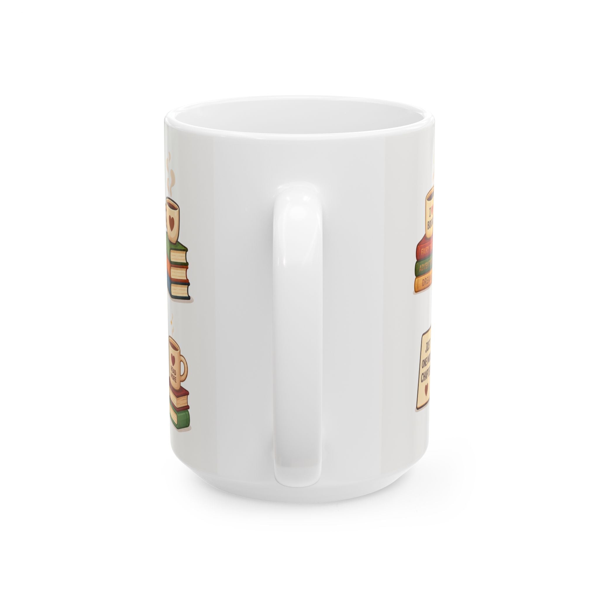 Book Lover Ceramic White Mug (11oz & 15oz)
