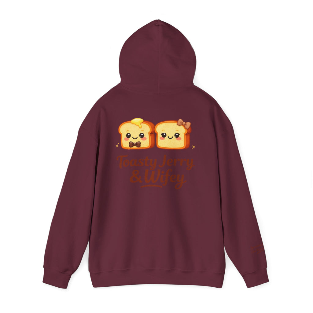 Lightweight Hoodie - ToastyJerry & Wifey Hoodie (Small Text Front)