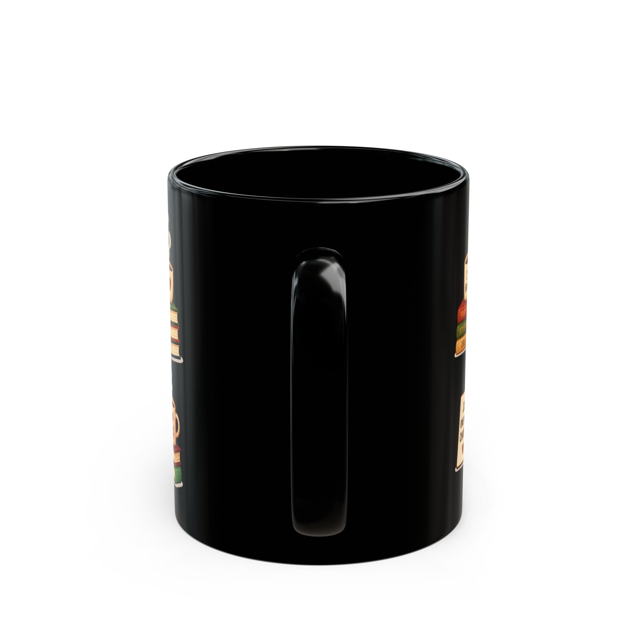 Book Lover Ceramic Black Mug (11oz & 15oz)
