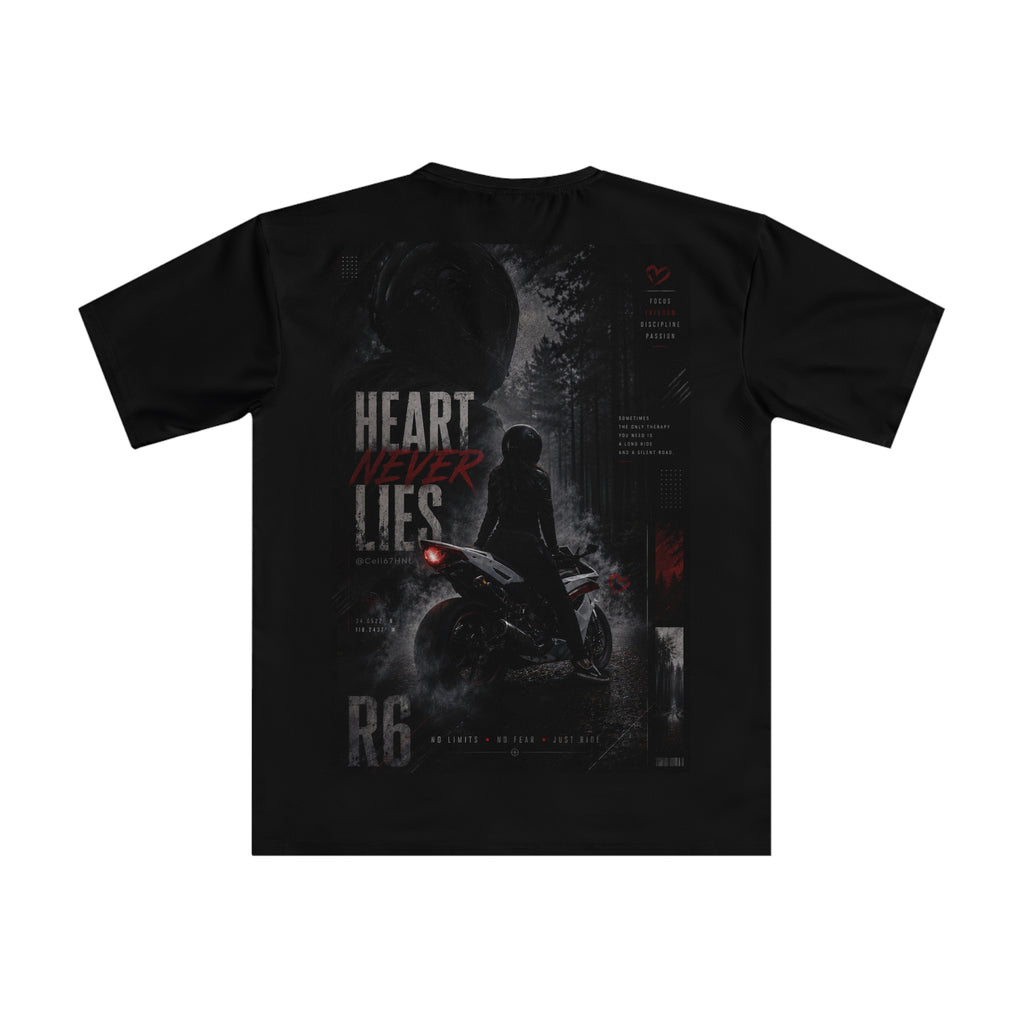 Heart Never Lies R6 Biker Loose Graphic T-Shirt
