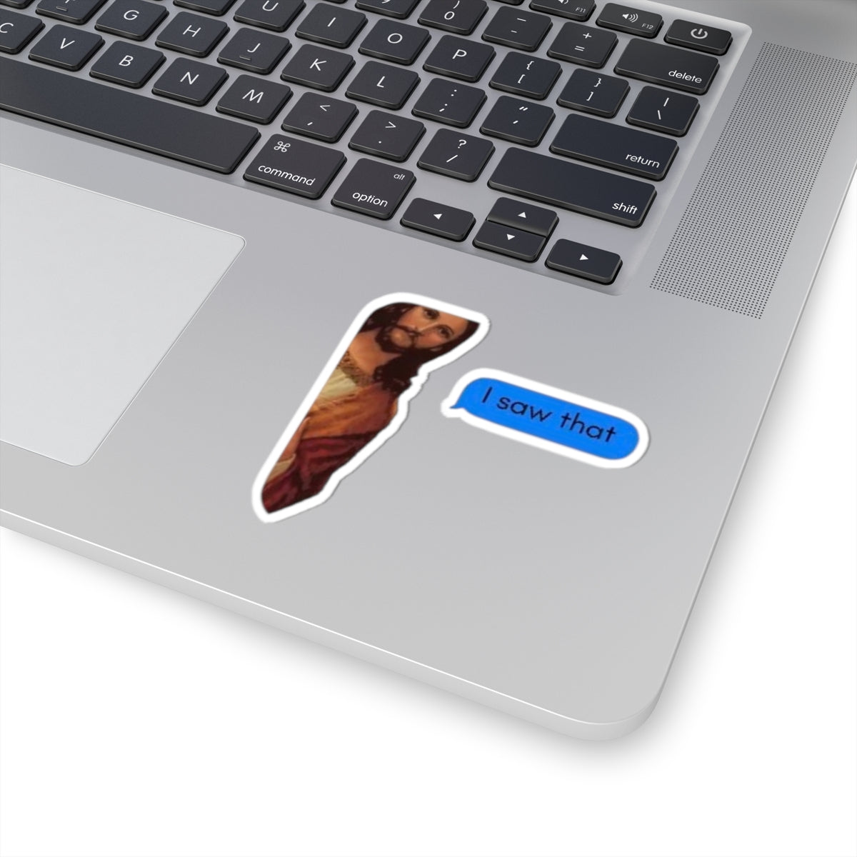 'I saw that' Jesus Peeking Sticker