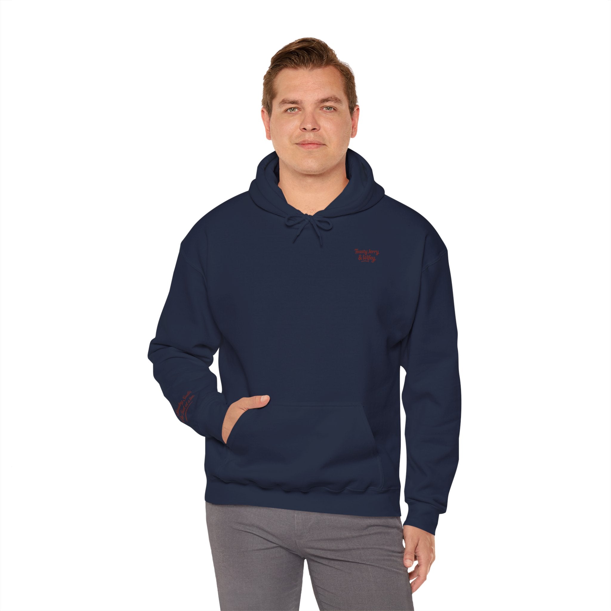 Lightweight Hoodie - ToastyJerry & Wifey Hoodie (Small Text Front)