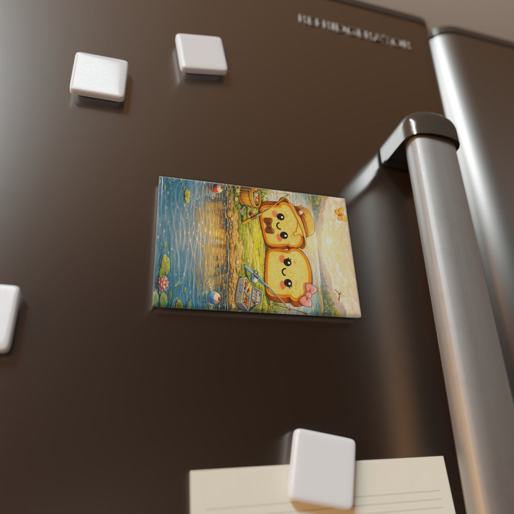 August Toasty Couple Rectangle Magnet