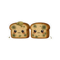 Kawaii Moldy Toast Kiss-Cut Sticker