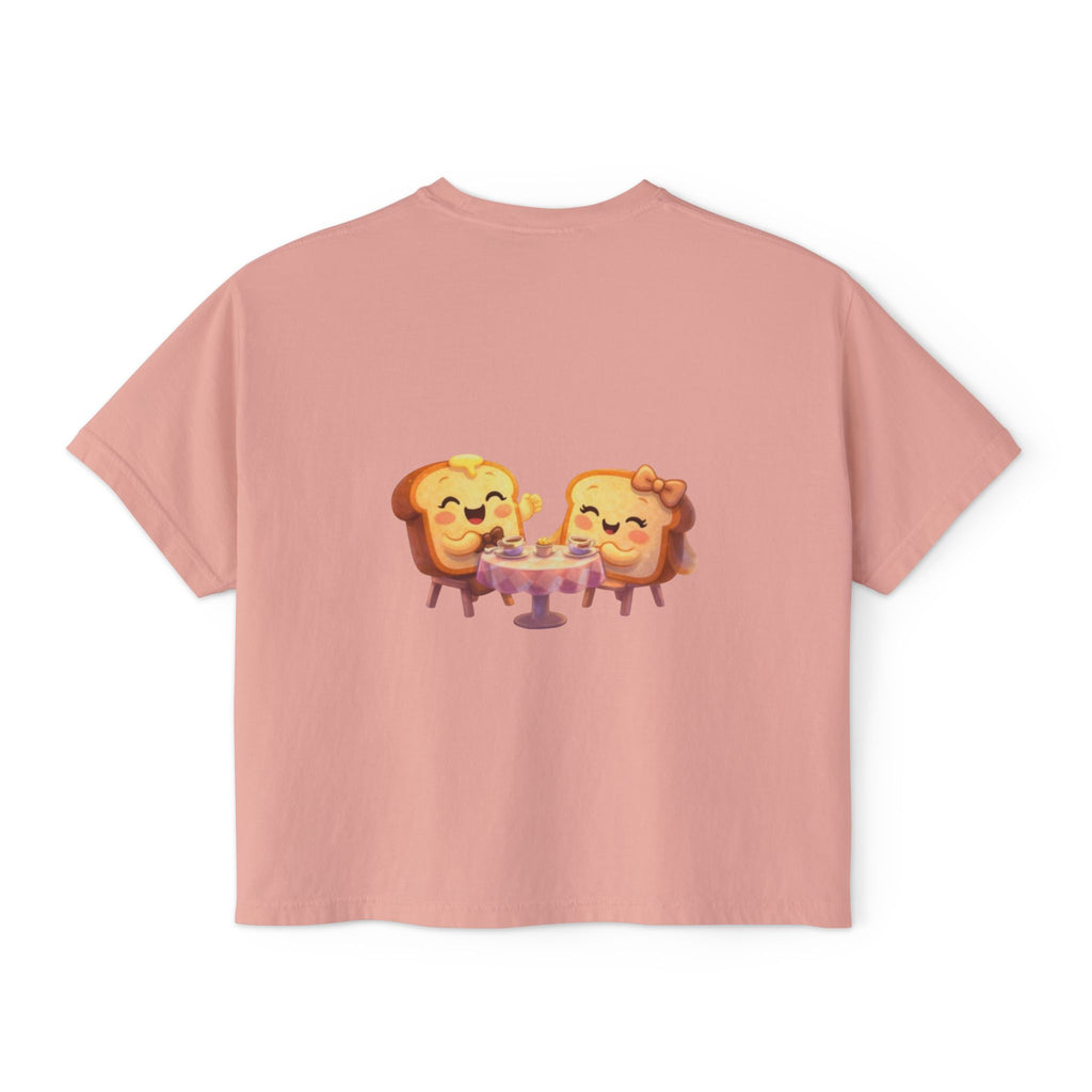 ToastJerry & Wifey Story Book — Women's Boxy Cropped T‑Shirt